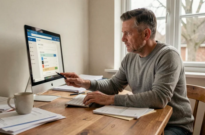Personnel éducatif accédant au webmail académique Dijon depuis un ordinateur à domicile